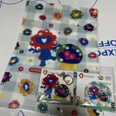 ミャクミャク　トゥンクトゥンク　アクリルキーホルダー、クリアファイル、マグネット