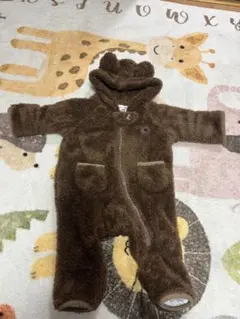 poloブラウン クマ耳ロンパース 70サイズ