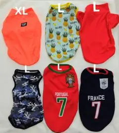 犬服6点セットまとめ売り Lサイズ5点XL1点
