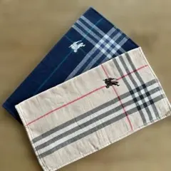 バーバリー ウォッシュタオル　ハンドタオル　2枚セット