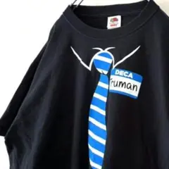フルーツオブザルーム ネクタイ トルーマン DECA Tシャツ L ブラック古着