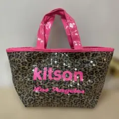 MR-710A kitson トートバッグ ヒョウ柄 スパンコールのサムネイル