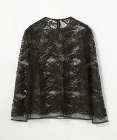 美品 Ballsey トゥモローランド / チュールレース クルーネックブラウス