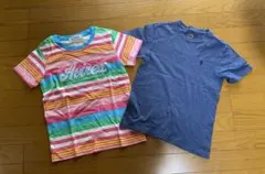 Ralph LaurenチビTシャツ&AVIREXボーダーTシャツ2枚セット‼️のサムネイル