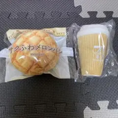 セブンくじ　メロンパンポーチ　セブンカフェぬいぐるみチャーム　セット