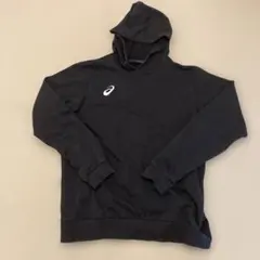 アシックス ブラック フード付きスウェット 2XL