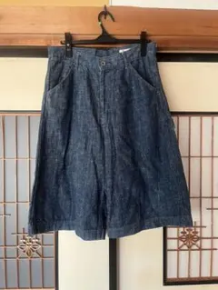 ドミンゴブロカウント　デニム ショートパンツ　キュロット　日本製　訳あり