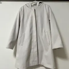 GLOBAL WORK 軽やかストレッチ2WAYコート アイボリー L