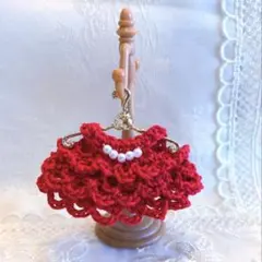 ハンドメイド♡ミニチュアドール服赤ちゃん用♡ワンピース