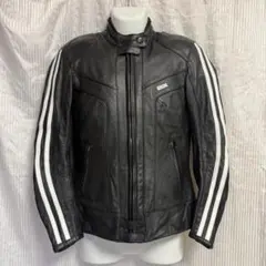 希少】KOMINE コミネ シングルライダース パンチングレザー 牛革 2XL 