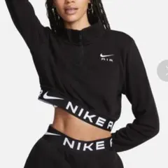NIKE AIRナイキエアー ウィメンズショート丈ハーフジップフリーストップXS