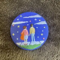 耳をすませば　刺繍バッジ