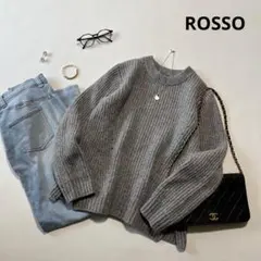 b1624 ROSSO アルパカウール ニットプルオーバー