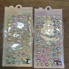 シール2シートセット　3Dレリーフクリスタシート　国内製品