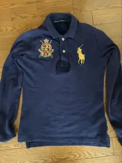RALPH LAUREN ポロシャツ ネイビー 刺繍 ナンバリング　長袖