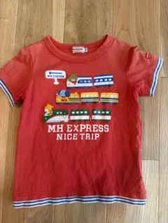 miki HOUSE Tシャツ 100cm 電車柄
