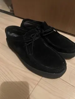 ブラック スエード カジュアルシューズ