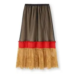 UNDERCOVER✖️GU コンビネーションロングスカート