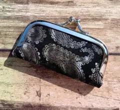 レザークラフトハンドメイドペイズリー印鑑ケース