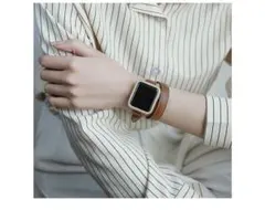 Apple Watch用 レザーバンド ドゥブルトゥール ブラウン