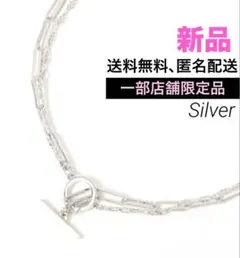 新品 LAKOLE 【一部店舗限定品】2連 チェーン ネックレス シルバーのサムネイル