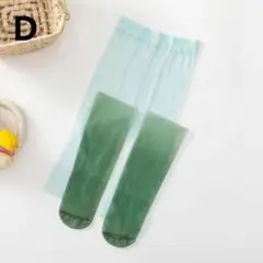 グリーン,緑色,グラデーションストッキング,タイツ,T