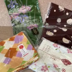 和風ハンカチ 4枚 ガーゼハンカチ 千代紙友禅