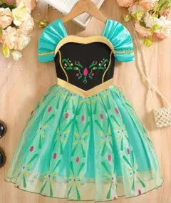 アナ　ディズニー　ドレス　　可愛い　お洒落　ハロウィン　軽量　コンパクト　仮装