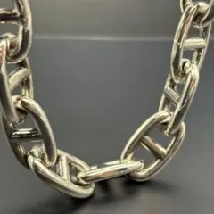 シェーヌ ブレスレット 13コマ シルバー 925 刻印 アンカー チェーン