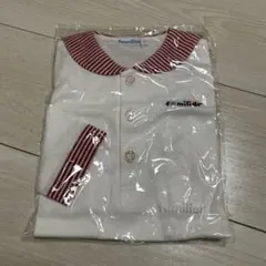 familili ポロシャツ ホワイト/レッド