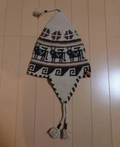 ポロ　ラルフローレン　 カウチンニット帽 クリーム色　新品