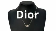 【希少美品】Christian Dior CDロゴ ネックレス ゴールド