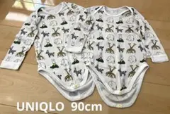 【UNIQLO】ロンパース 90㎝　２枚セット（白）