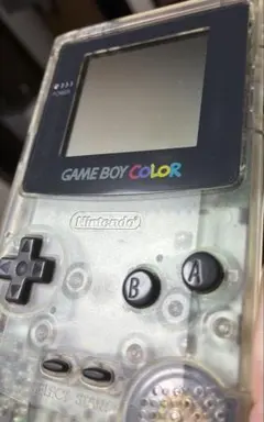 GAME BOY カラー クリア 本体 動作確認OK