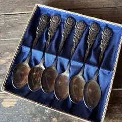 値下げ】アンティーク 彫刻スプーン6本セット - メルカリ