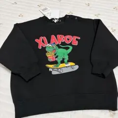 【新品】XLARGE 恐竜　ブラック トレーナー 90