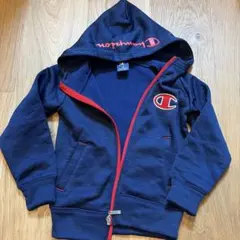 Champion フルジップパーカー 130 ネイビー