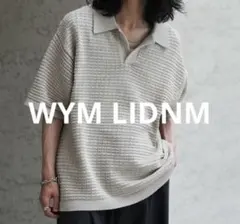 WYM LIDNM 봄/여름 프리티 니트 폴로 S 실물 사이즈 M