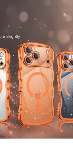 iPhone 17 PRO ケース　オレンジ　2set 新品、未開封のサムネイル