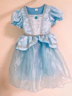 シンデレラ　プリンセス　ドレス　2歳　3歳　80 90 95 100 水色
