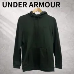 アンダーアーマー　オリーブグリーン　プルオーバーパーカー　裏起毛　メンズ　XL