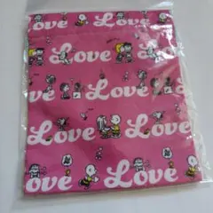 スヌーピー 巾着袋 ピンク