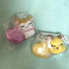 とっとこハム太郎　マスコットスイング　ちび丸ちゃん マフラーちゃん セット