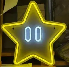 スター マリオ LED ネオン 光る 間接照明 ライ 25cm 【残3】 - メルカリ