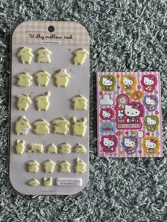 ポムポムプリン ミルキーメロウシール ハローキティ おすそ分け まとめ売り
