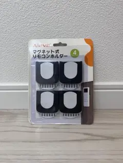 新品✨リモコンホルダー マグネット 壁掛け はがせる粘着テープ付 ブラック
