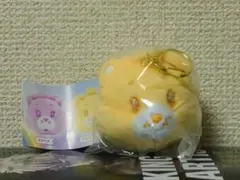 ケアベアフェイスマスコットキーホルダー黄色