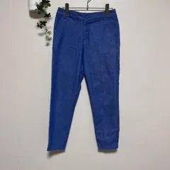 ELLE エル　ストレートパンツ　ストレッチ　ブルー　36のサムネイル