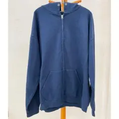 FRUIT OF THE LOOM　サイズXL　無地　ジップパーカー　スエット