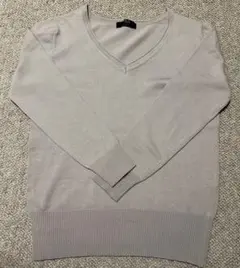 AZUL ベージュVネック セーター S